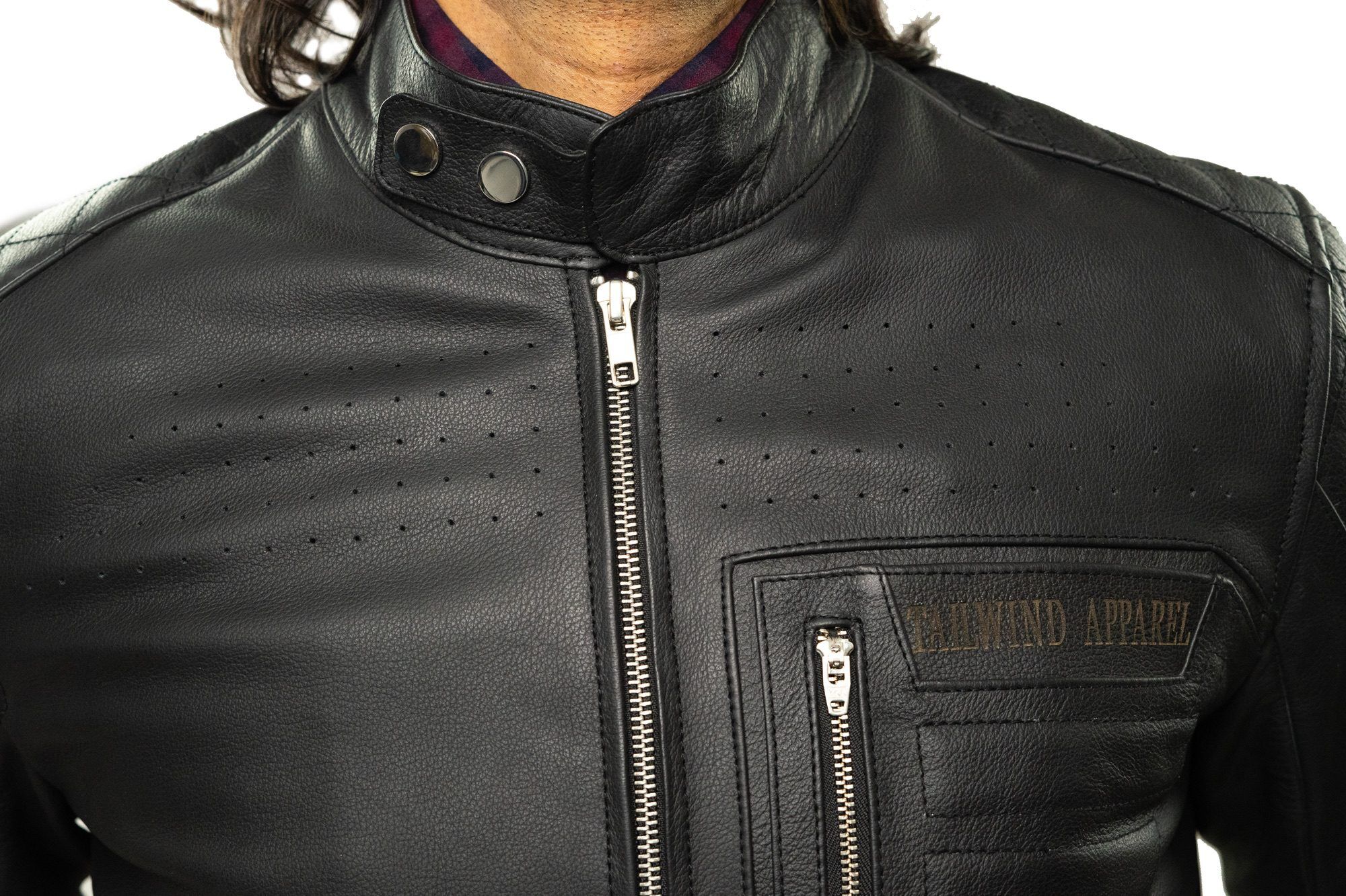 Heavy Biker Jacket With Pad Slots (13)